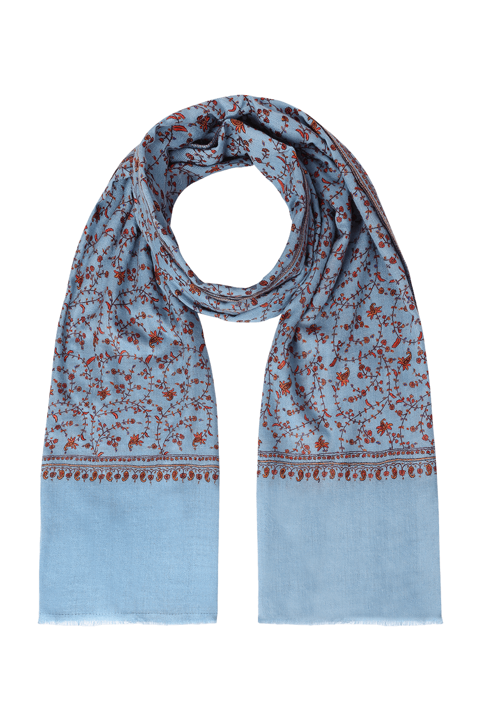 Zayd Sky Blue Pashmina Shawl