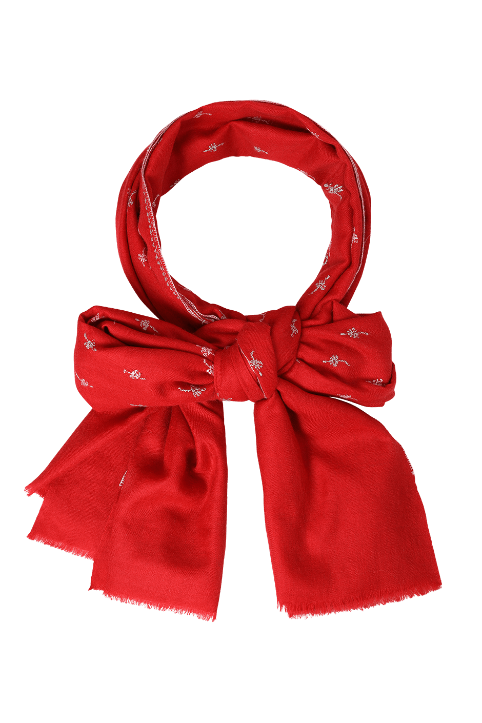 Polka Red Pashmina Shawl