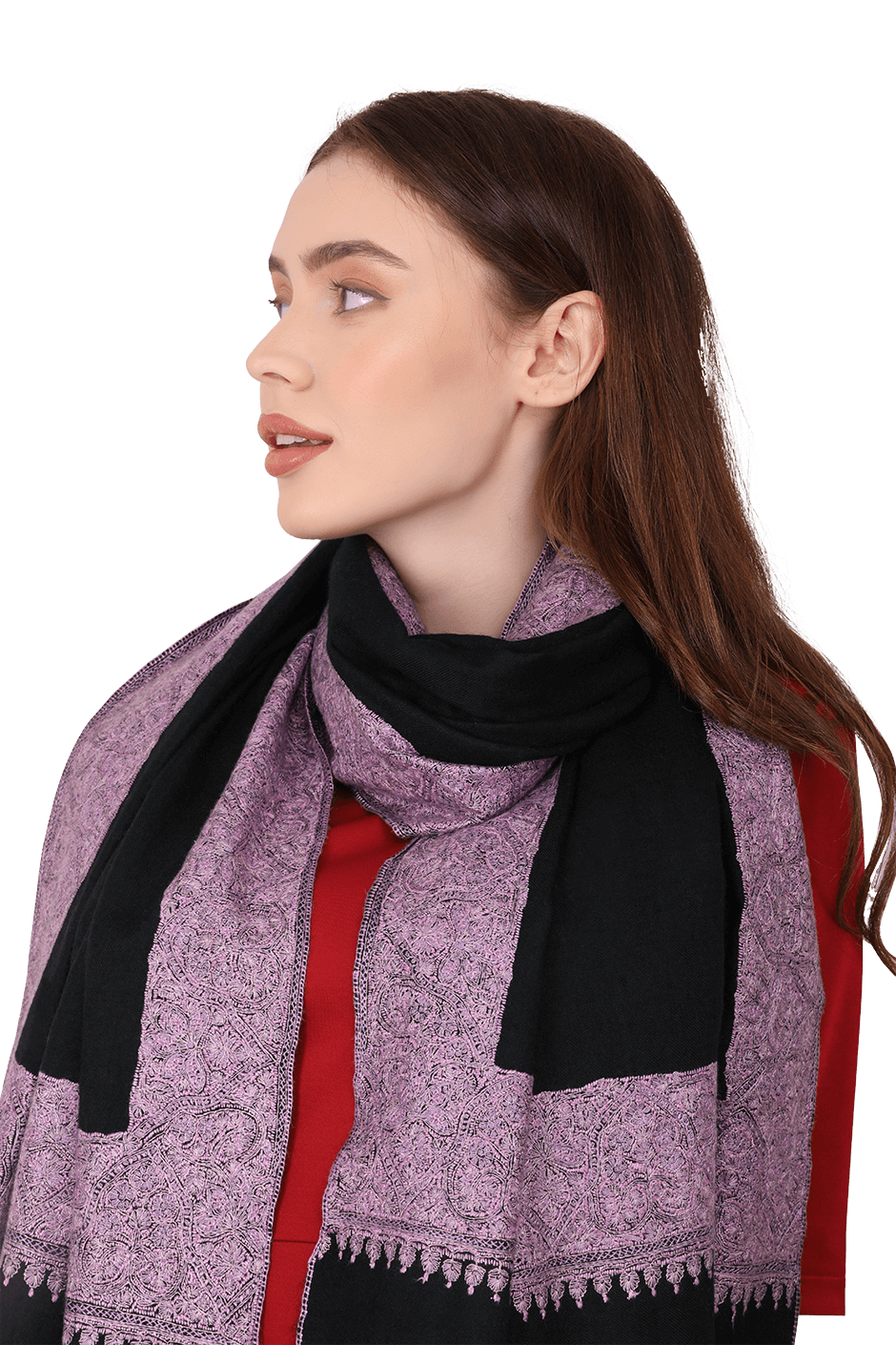 Meera Black Pashmina Shawl