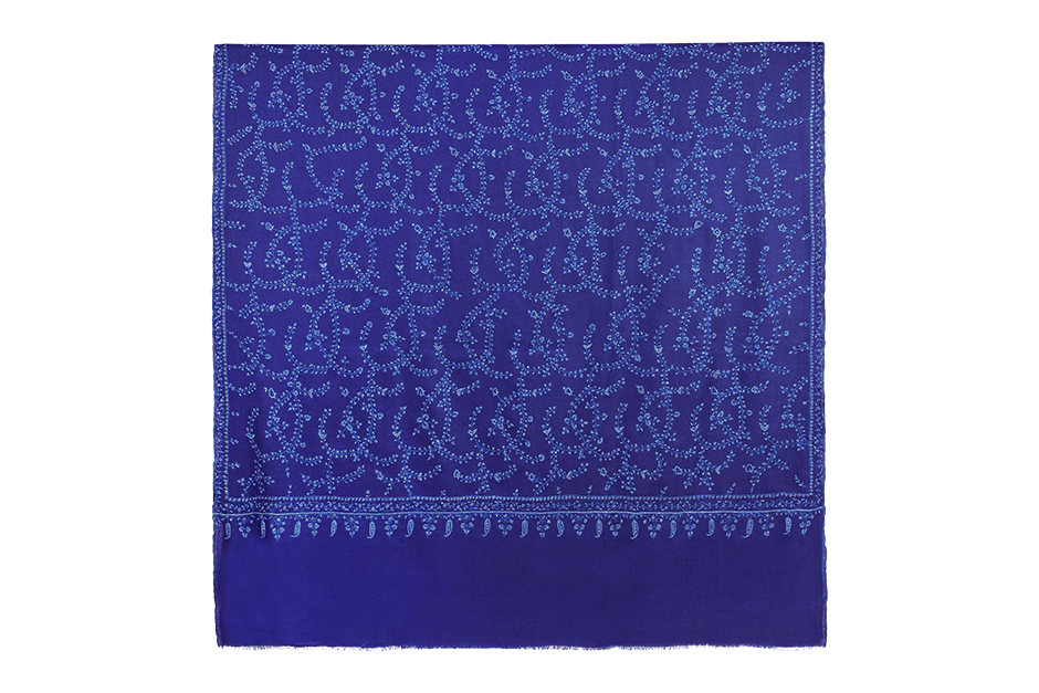 Shula Dark Blue Pashmina