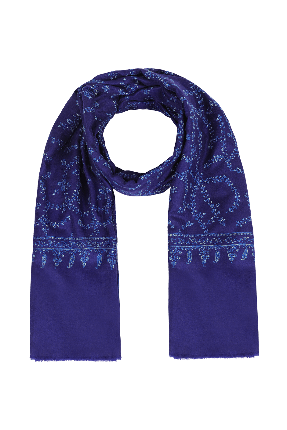 Shula Dark Blue Pashmina