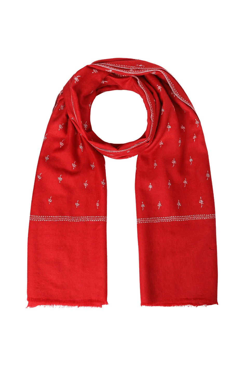 Polka Red Pashmina Shawl